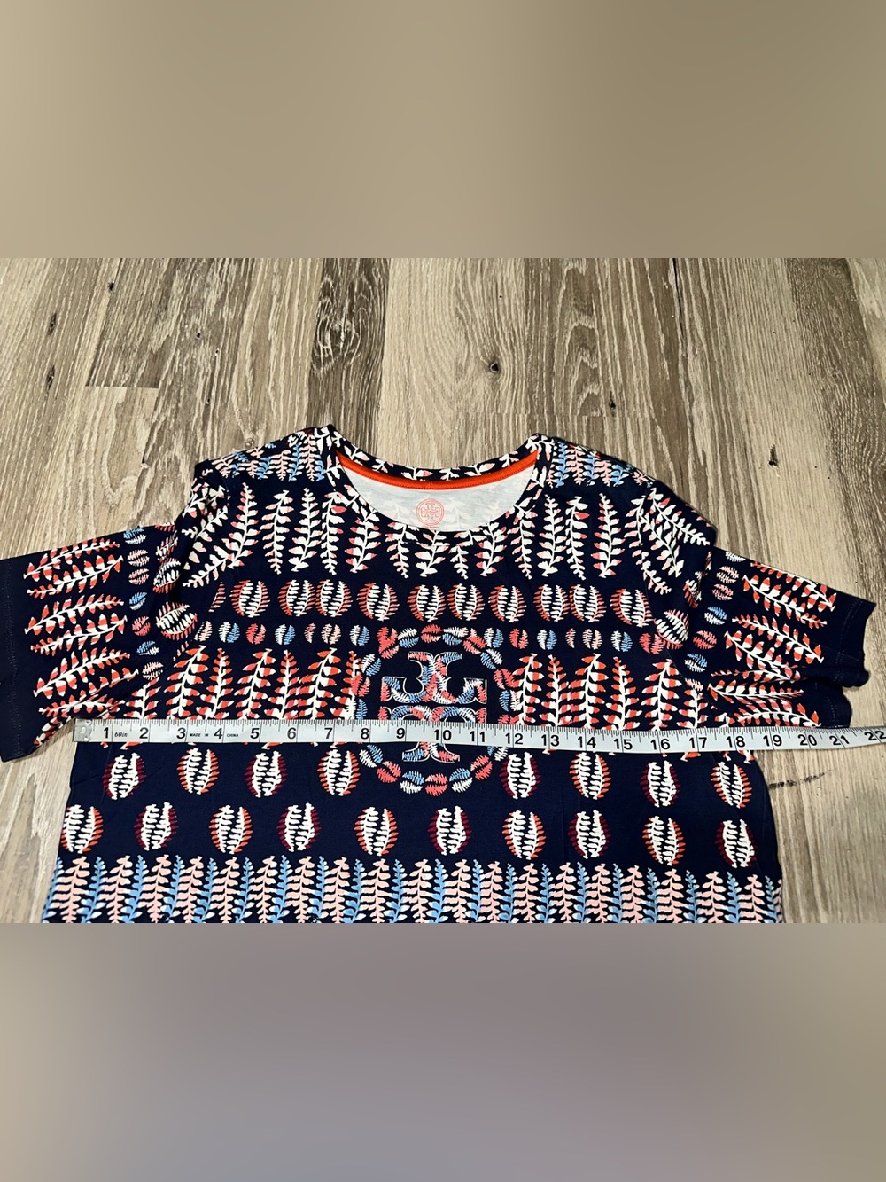 Tory Burch Pima Cotton Tee Medium - Picture 7 of 9
